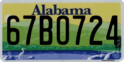 AL license plate 67BO724