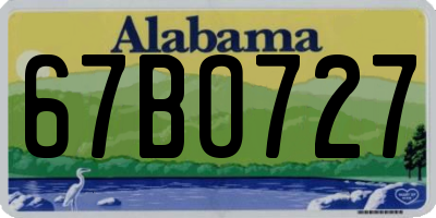 AL license plate 67BO727