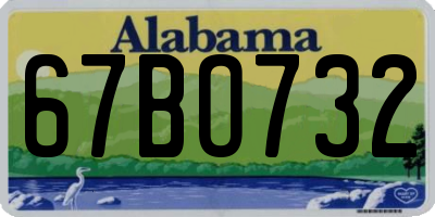 AL license plate 67BO732