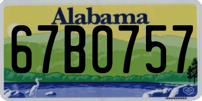 AL license plate 67BO757