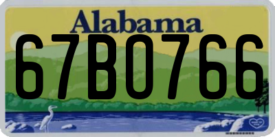 AL license plate 67BO766