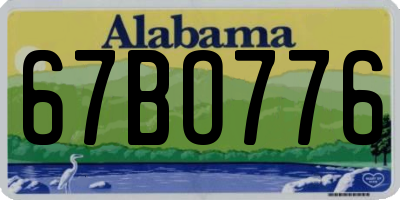 AL license plate 67BO776