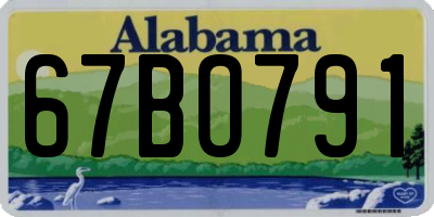 AL license plate 67BO791