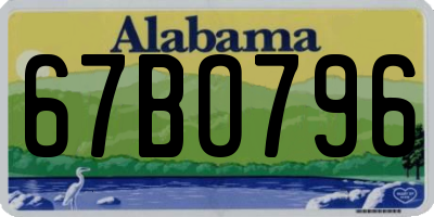 AL license plate 67BO796