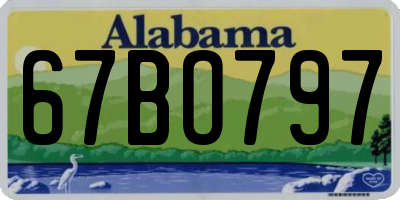 AL license plate 67BO797