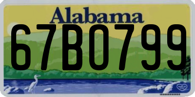 AL license plate 67BO799