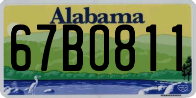 AL license plate 67BO811