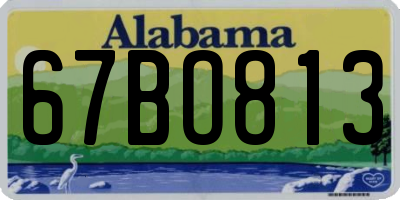 AL license plate 67BO813