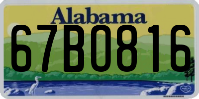 AL license plate 67BO816