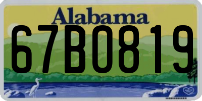 AL license plate 67BO819