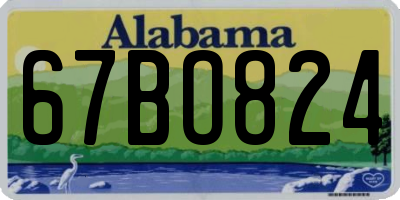 AL license plate 67BO824