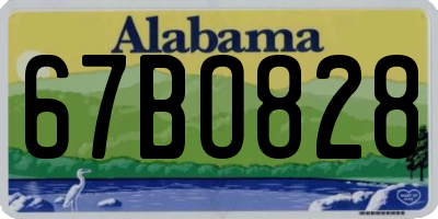 AL license plate 67BO828