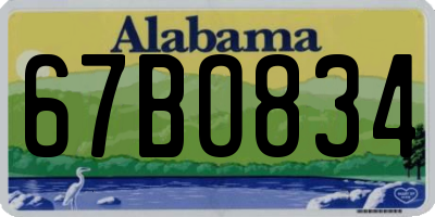AL license plate 67BO834