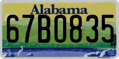 AL license plate 67BO835