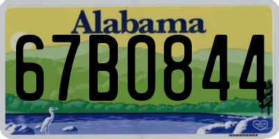 AL license plate 67BO844