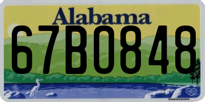 AL license plate 67BO848