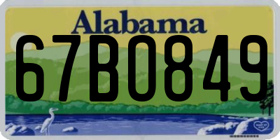 AL license plate 67BO849