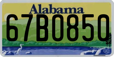 AL license plate 67BO850