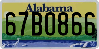 AL license plate 67BO866