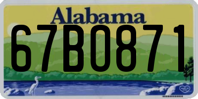 AL license plate 67BO871