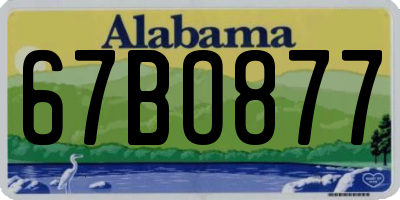 AL license plate 67BO877