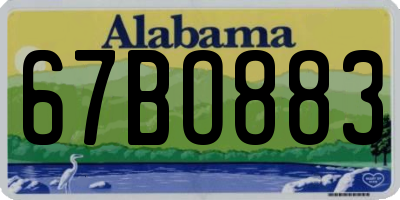 AL license plate 67BO883