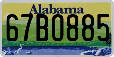 AL license plate 67BO885