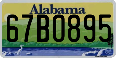AL license plate 67BO895