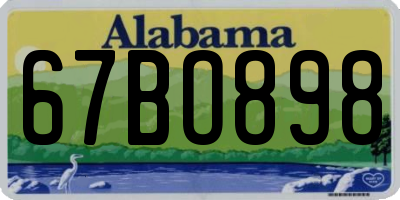 AL license plate 67BO898