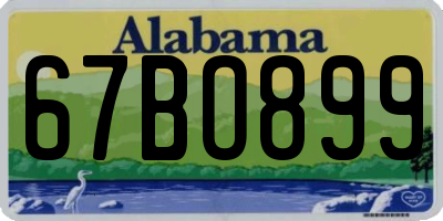 AL license plate 67BO899