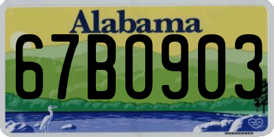AL license plate 67BO903