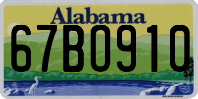 AL license plate 67BO910