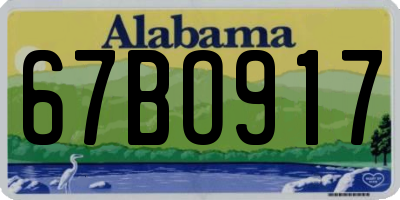 AL license plate 67BO917