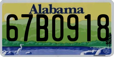 AL license plate 67BO918