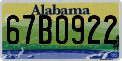 AL license plate 67BO922