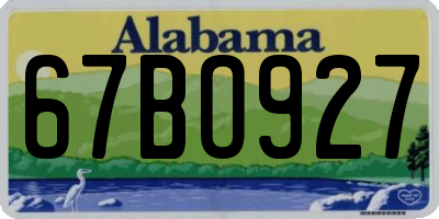 AL license plate 67BO927
