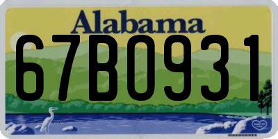 AL license plate 67BO931