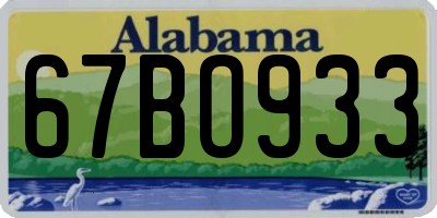 AL license plate 67BO933