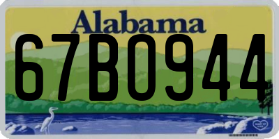 AL license plate 67BO944
