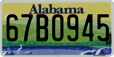 AL license plate 67BO945