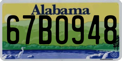AL license plate 67BO948