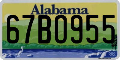 AL license plate 67BO955
