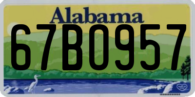 AL license plate 67BO957
