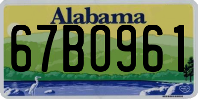 AL license plate 67BO961