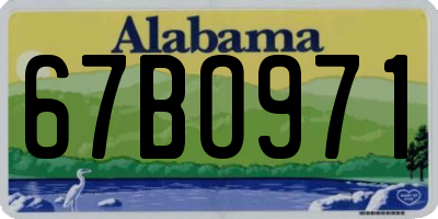AL license plate 67BO971