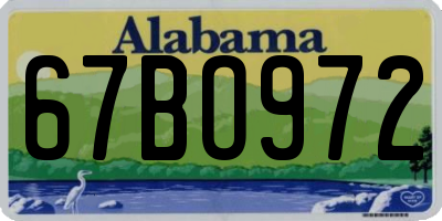 AL license plate 67BO972
