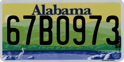 AL license plate 67BO973
