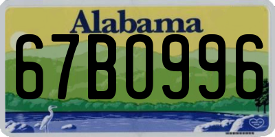 AL license plate 67BO996