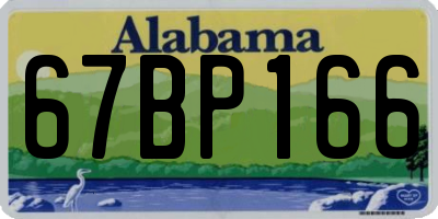 AL license plate 67BP166