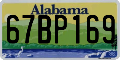 AL license plate 67BP169
